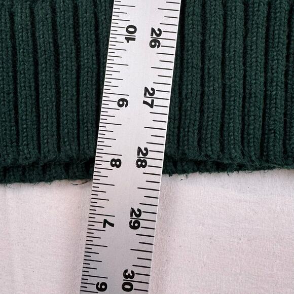 Vintage Y2K Polo Ralph Lauren Green Cable Knit Sweater XXL - Picture 5 of 5